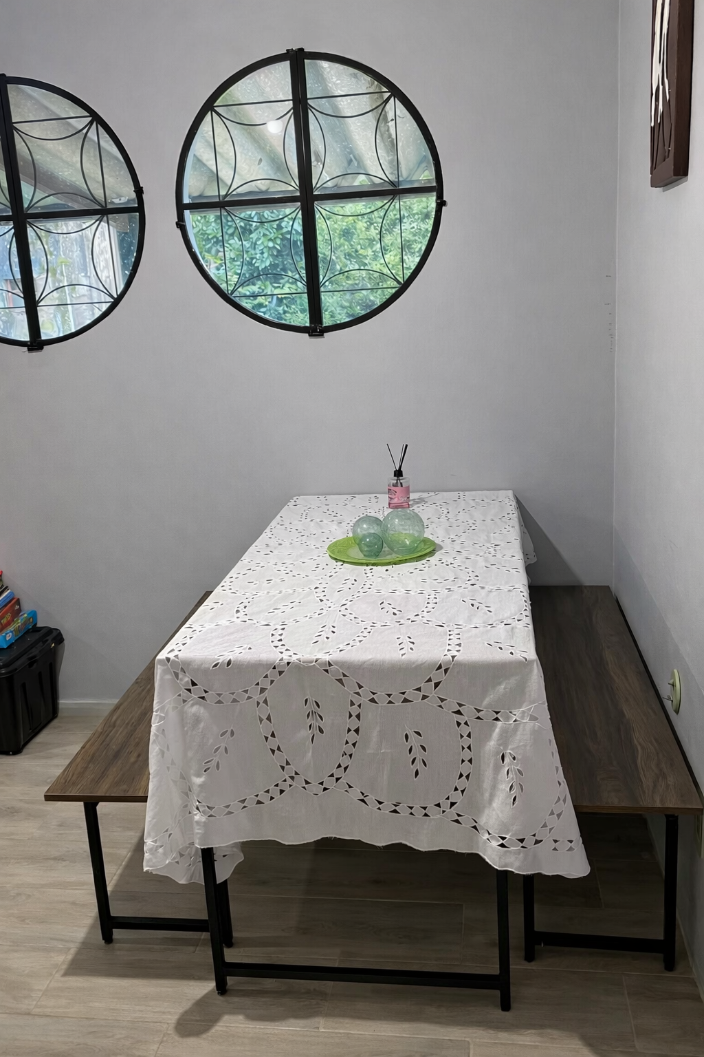Área de jantar do Refúgio da Raposa